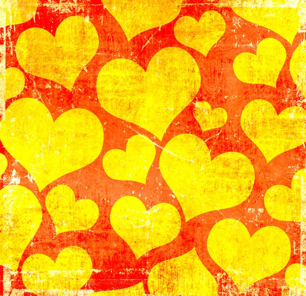 Orange hearts — Stock Photo, Image