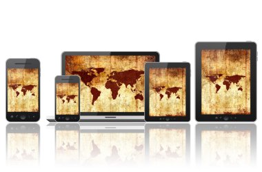 tablet pc, cep telefonu, dizüstü bilgisayarlar ve bilgisayar