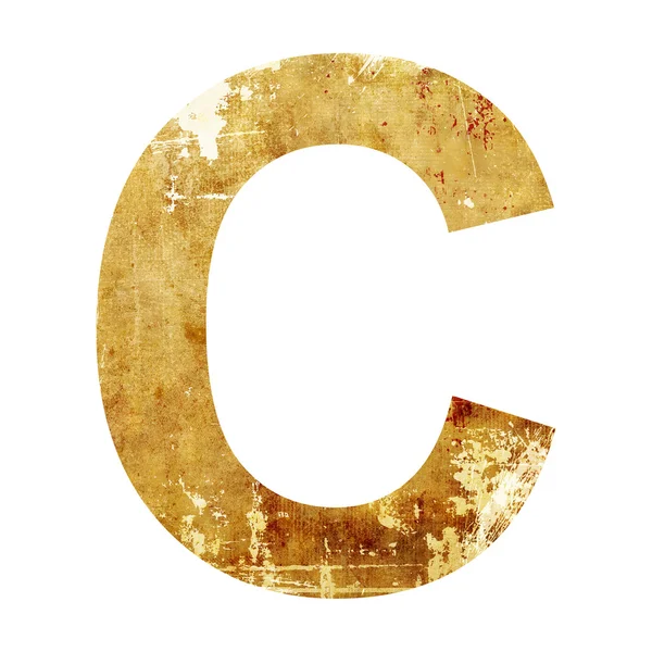 Grunge lettera c — Foto Stock