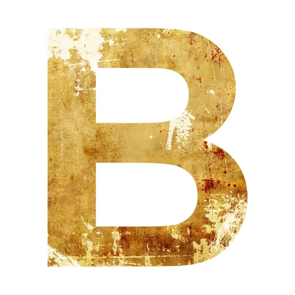 Grunge letter b — Stock Photo, Image