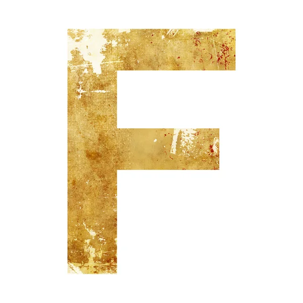 Grunge letter isolated on white — Stock Photo, Image