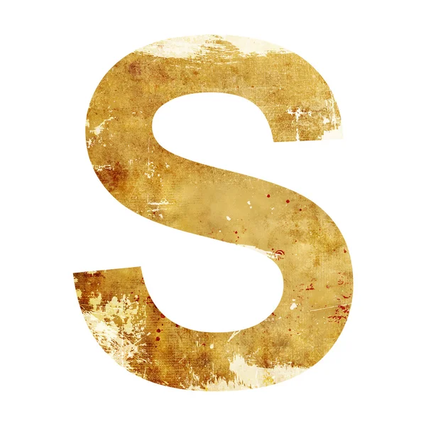 Grunge letter s — Stock Photo, Image