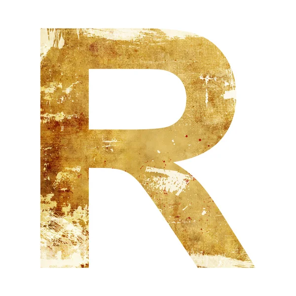 Grunge lettera r — Foto Stock