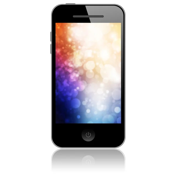 Mobile phone isolated on white background — Stock Photo, Image