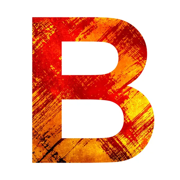 Grunge letter b — Stockfoto