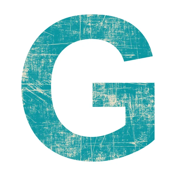Grunge 字母 g — 图库照片