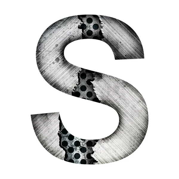 Iron letter s — Stock Photo, Image