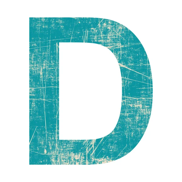 Grunge letter d — Stock Photo, Image