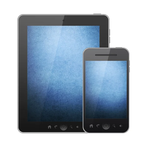 Pc tablet e telefono cellulare — Foto Stock