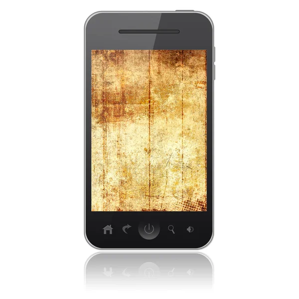 Mobile phone isolated on white background — Stock Photo, Image