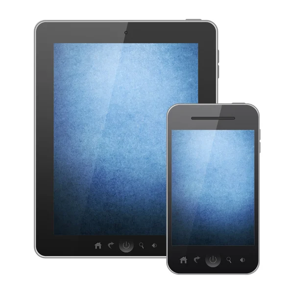 Pc tablet e telefono cellulare — Foto Stock