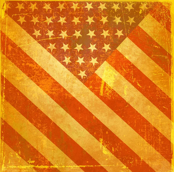 美国背景的 grunge 旗子 — 图库照片