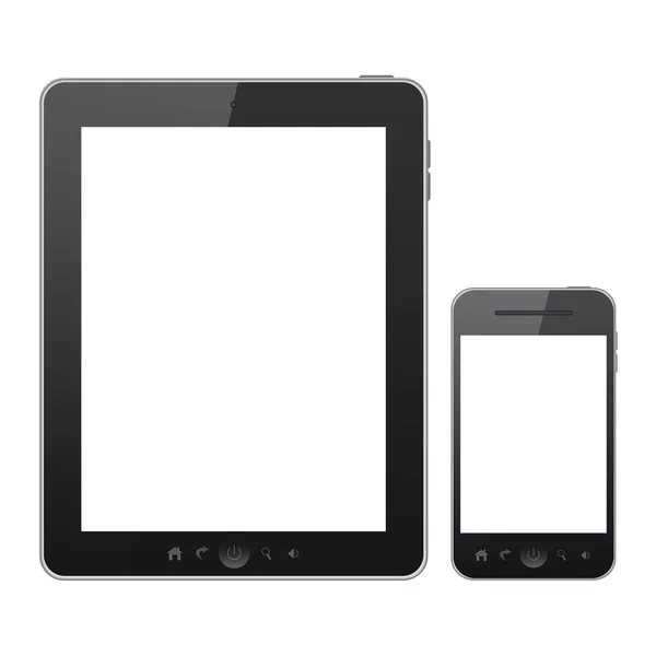 Tablet PC und Handy — Stockfoto