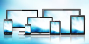 çeşitli elektronik aygıtlar