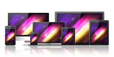 tablet pc, cep telefonu, dizüstü bilgisayar ve bilgisayar