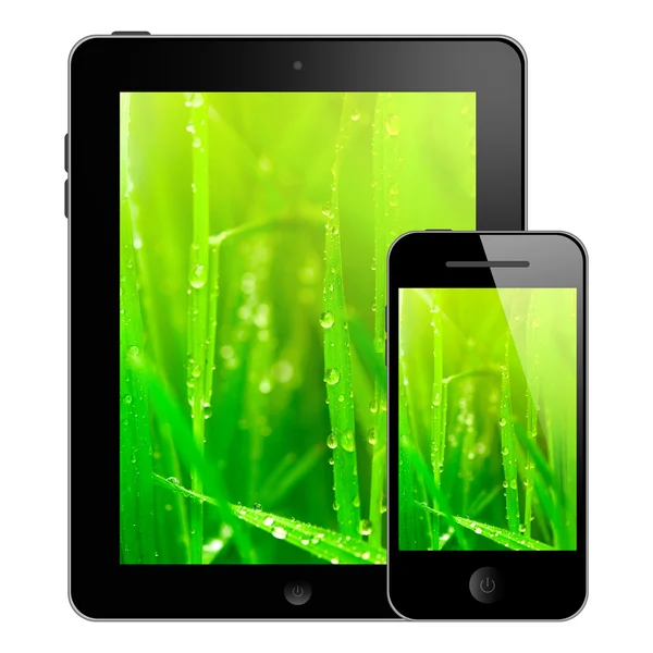 Telefone e tablet pc — Fotografia de Stock