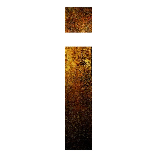 Grunge letter isolated on white background — Stock Photo, Image