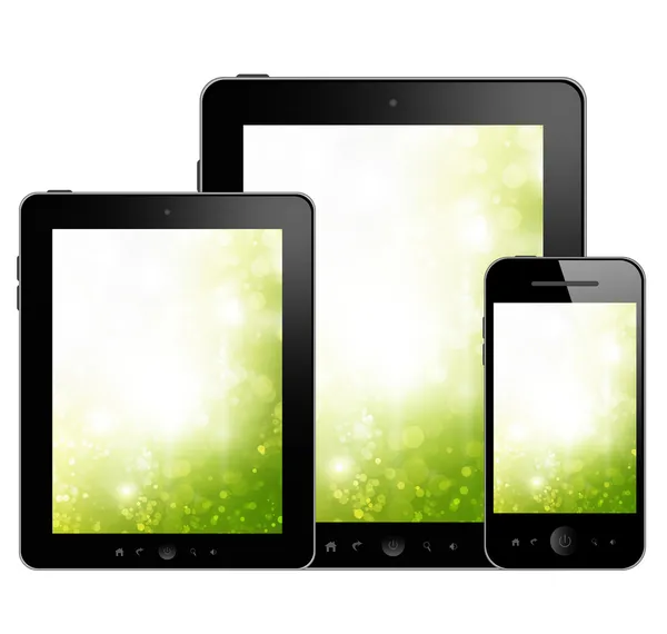 Tablet PC und Handy — Stockfoto