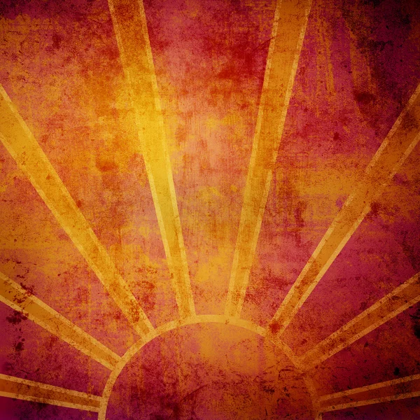 Grunge turuncu güneş ışınları arka plan — Stok fotoğraf