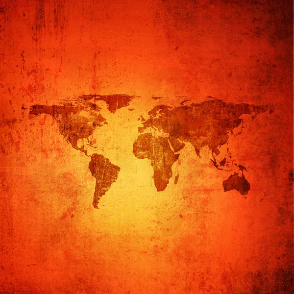 Dark grunge background with world map — Stock Photo, Image