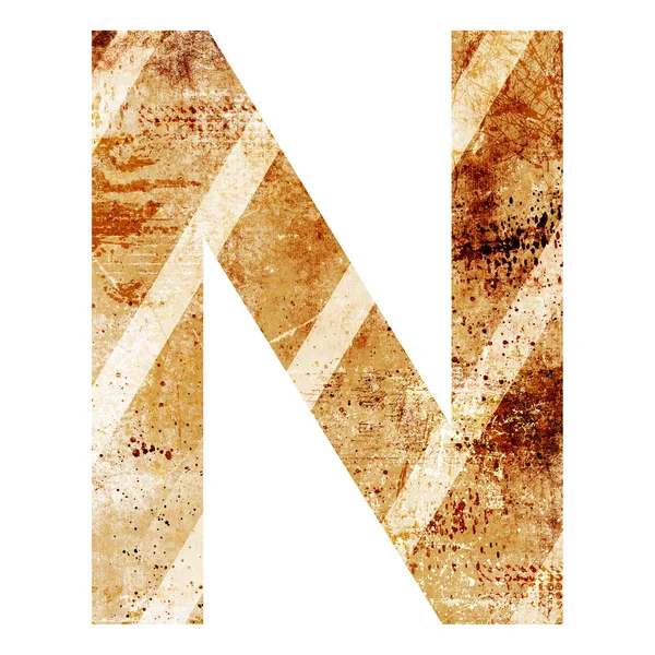 Grunge letter isolated on white background — Stock Photo, Image