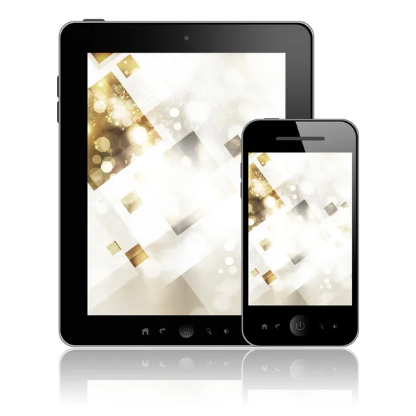 Tablet pc and mobile phone — Stock Photo, Image