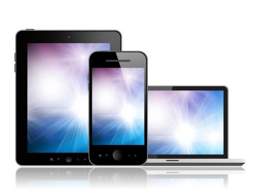 tablet pc, cep telefonu ve dizüstü