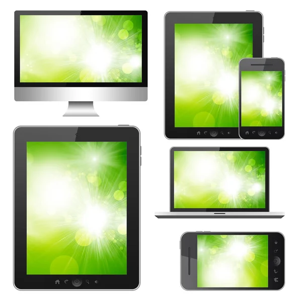 Set di moderni dispositivi digitali — Foto Stock