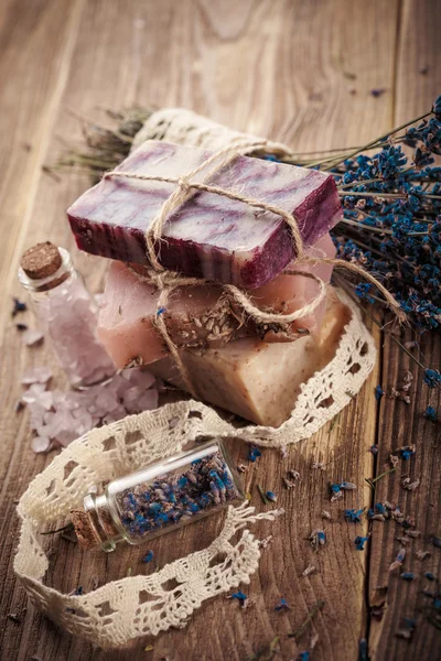 Spa dengan lavender — Stok Foto