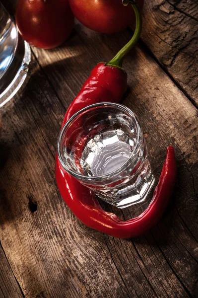 Vodka vintage ainda vida — Fotografia de Stock