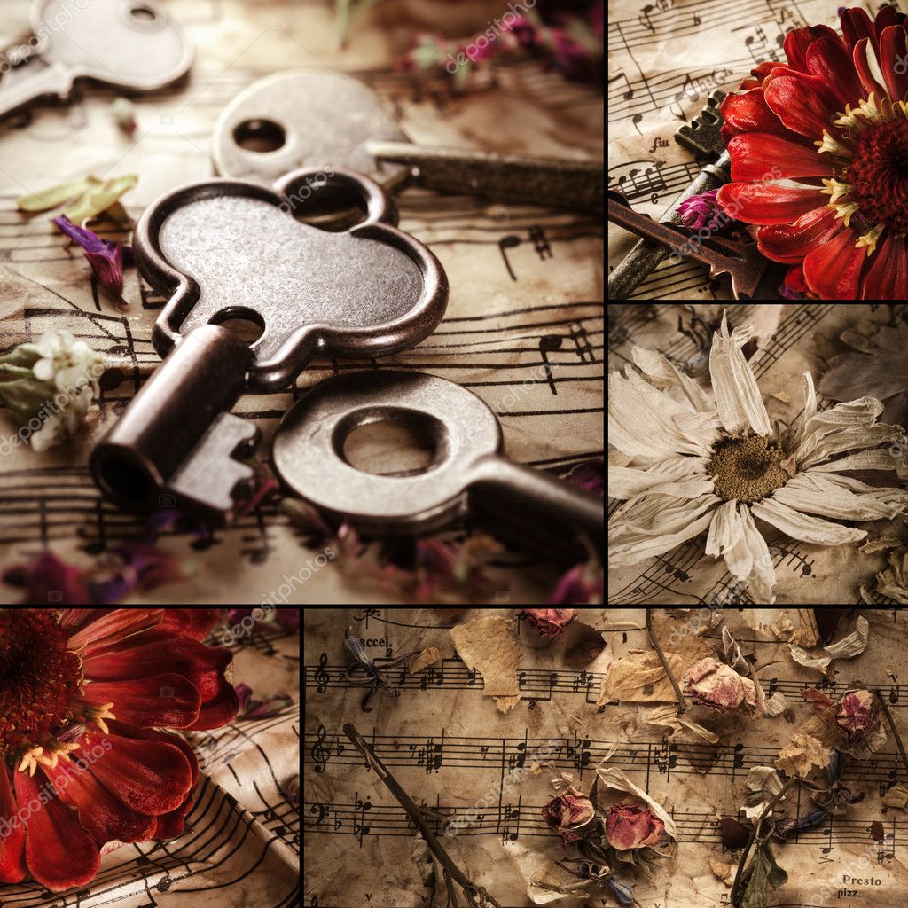 Photo vintage collage Vintage collage — Stock Photo © Nik_Merkulov