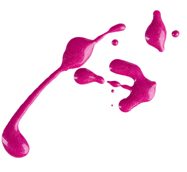 Blots of pink nail polish — Stock Photo, Image