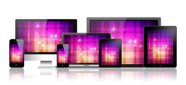 dizüstü bilgisayar, tablet pc, cep telefonu ve bilgisayar