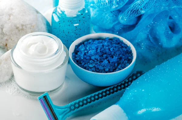 Mavi spa natürmort — Stok fotoğraf