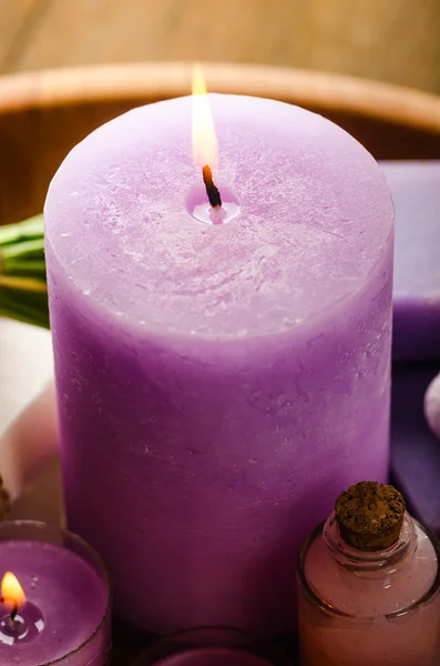 Purple spa still life — Stock Photo, Image