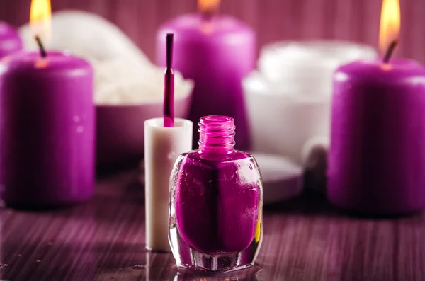 Purple spa — Stock Photo, Image