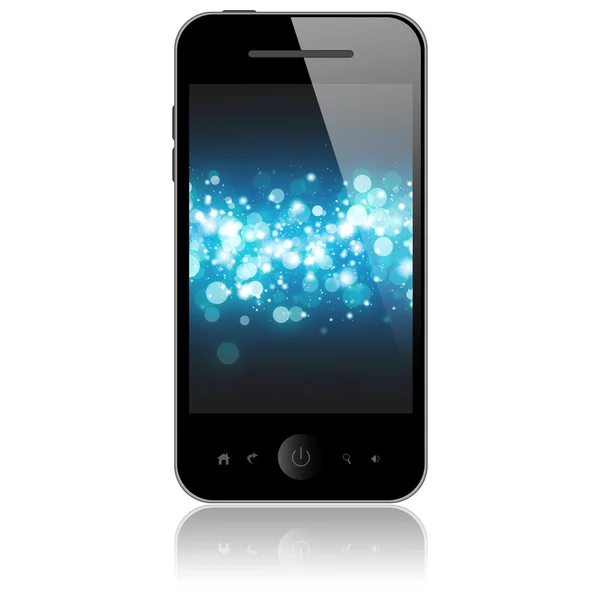 Мобильный телефон с цветным экраном — стоковое фото