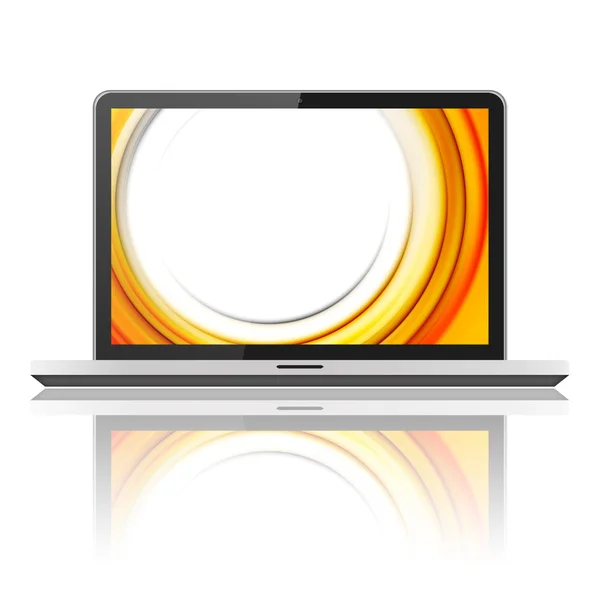 Renkli ekranlı laptop — Stok fotoğraf