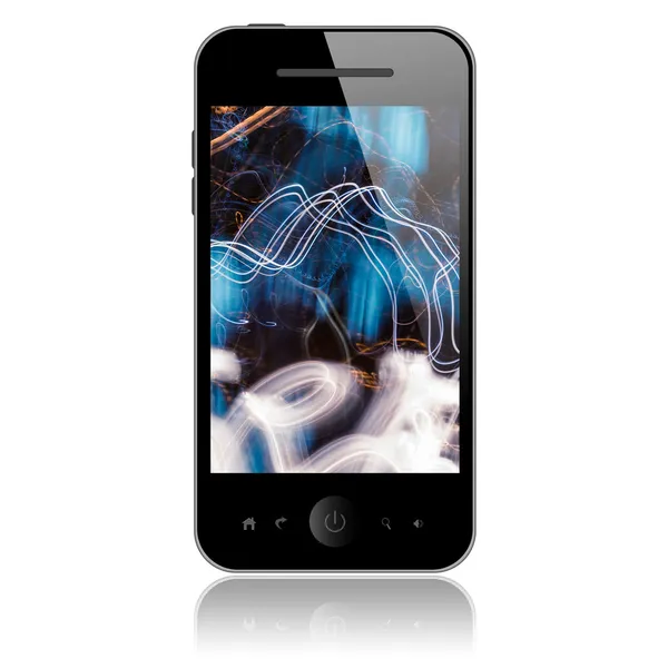 Handy mit farbigem Bildschirm — Stockfoto
