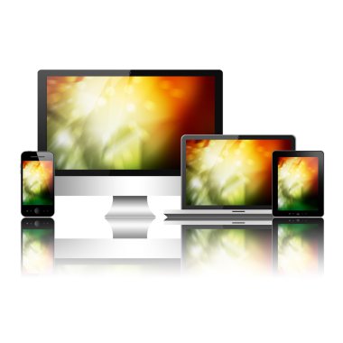 Notebook, cep telefonu, tablet pc ve bilgisayar