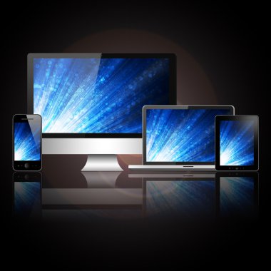 Notebook, cep telefonu, tablet pc ve bilgisayar