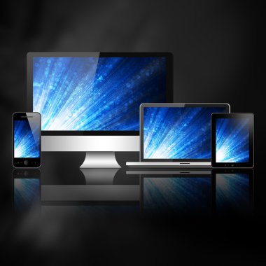 Notebook, cep telefonu, tablet pc ve bilgisayar