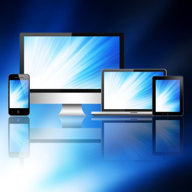Notebook, cep telefonu, tablet pc ve bilgisayar