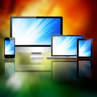 Notebook, cep telefonu, tablet pc ve bilgisayar