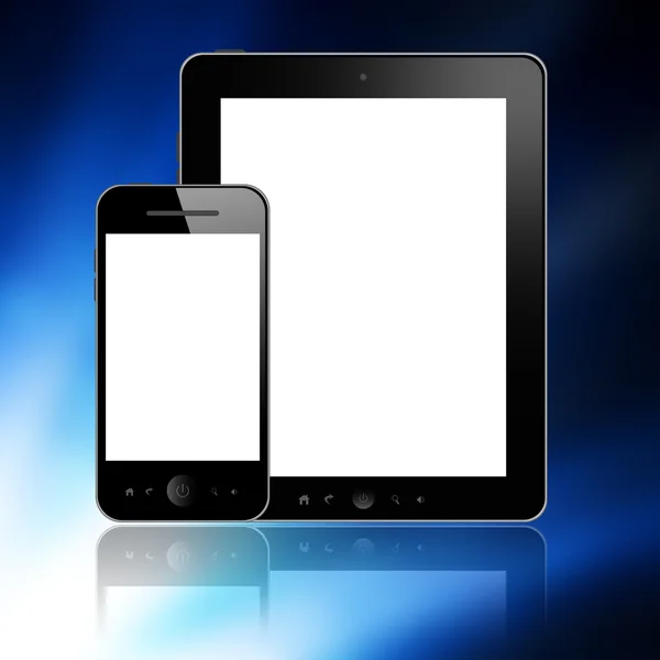 Tablet pc and mobile phone — Stock Photo, Image