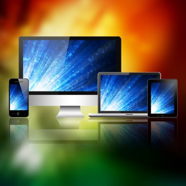 Notebook, cep telefonu, tablet pc ve bilgisayar
