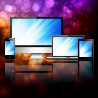 Notebook, cep telefonu, tablet pc ve bilgisayar