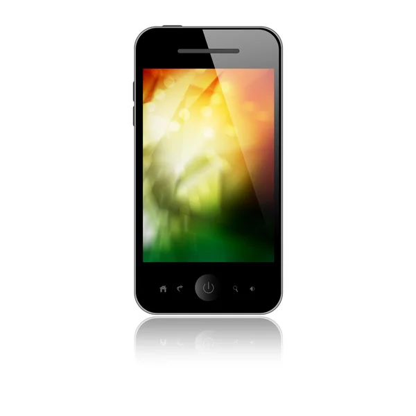 Telefon se zelenou obrazovkou — Stock fotografie