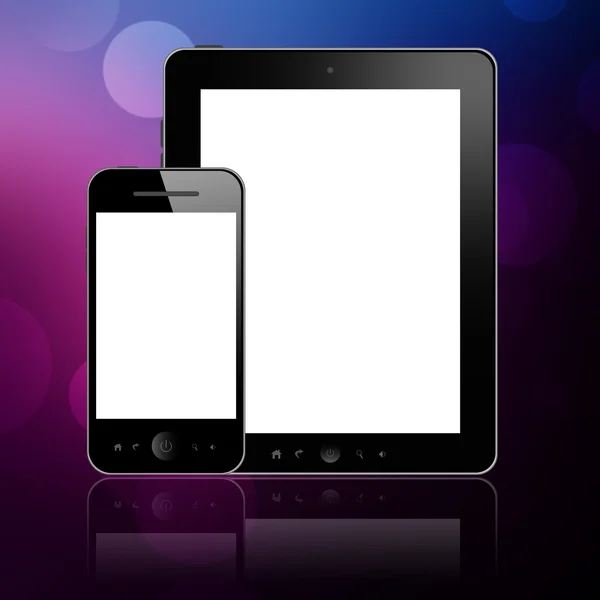 Tablet pc e telefone móvel — Fotografia de Stock