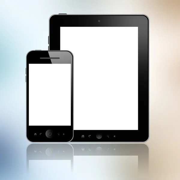Tablette PC et téléphone portable — Photo